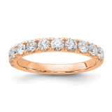 14k Rose Gold 1 carat Lab Grown Diamond VS/SI+ G+ Complete Wedding Band - RM-933F2010-2289