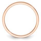 14K Rose Gold 1.2mm Flat Polished Stackable Band Size 4.5