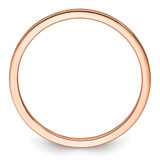 14K Rose Gold 1.2mm Flat Satin Stackable Band Size 5.5