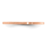 14K Rose Gold 1.2mm Flat Satin Stackable Band Size 8