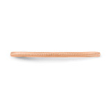 14K Rose Gold 1.2mm Milgrain Stackable Band Size 9