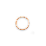 14k Rose Gold 1.5mm Milgrain Stackable Band Size 7
