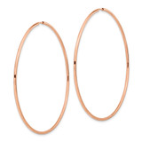 14k Rose Gold 1.5mm Polished Endless Hoop Earrings - TF-0380FB98-8073