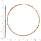 14k Rose Gold 1.5mm Polished Endless Hoop Earrings - TF-CD0794B1-7931