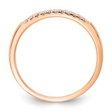 14k Rose Gold 1/10 carat Lab Grown Diamond VS/SI+ G+ Complete Wedding Band - RM-8D0782D6-1585