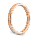 14k Rose Gold 1/2 carat Lab Grown Diamond VS/SI+ G+ Complete Channel Set Size 7 Eternity Band