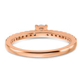 14k Rose Gold 1/2 carat Lab Grown Diamond VS/SI+ G+ Complete Round Engagement Ring