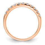 14k Rose Gold 1/2 carat Lab Grown Diamond VS/SI+ G+ Complete Wedding Band - RM-159C0CAA-2020