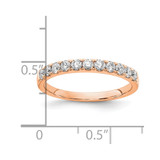 14k Rose Gold 1/2 carat Lab Grown Diamond VS/SI+ G+ Complete Wedding Band - RM-F9686C56-2119