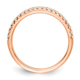 14k Rose Gold 1/4 carat Lab Grown Diamond VS/SI+ G+ Complete Wedding Band - RM-796F609F-7551
