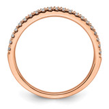 14k Rose Gold 1/4 carat Lab Grown Diamond VS/SI+ G+ Complete Wedding Band - RM-7E068BCC-1038