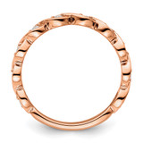 14k Rose Gold 1/5 carat Lab Grown Diamond VS/SI+ G+ Complete Wedding Band - RM-2C888FB6-5605