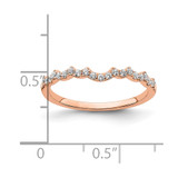 14k Rose Gold 1/5 carat Lab Grown Diamond VS/SI+ G+ Complete Wedding Band - RM-CBD2728E-6464
