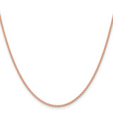 14K Rose Gold 16 inch 1.7mm Solid Polished Spiga with Lobster Clasp Chain