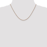 14K Rose Gold 18 inch  1.7mm Ropa with Lobster Clasp Chain