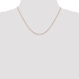 14K Rose Gold 18 inch .85mm Diamond-cut Spiga with Lobster Clasp Chain