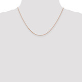 14K Rose Gold 18 inch 1.4mm Diamond-cut Cable with Lobster Clasp Chain