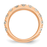 14k Rose Gold 2 carat Lab Grown Diamond VS/SI+ G+ Complete Wedding Band - RM-A1EDCE44-5495