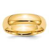 10k Yellow Gold 6mm Standard Weight Comfort Fit Wedding Band Size 10