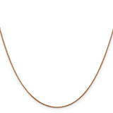 14K Rose Gold 20 inch .85mm Diamond-cut Spiga with Lobster Clasp Chain