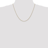 14K Rose Gold 20 inch 1.05mm Diamond-cut Spiga with Lobster Clasp Chain