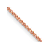 14K Rose Gold 20 inch 1.25mm Solid Polished Spiga with Lobster Clasp Chain