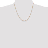 14K Rose Gold 20 inch 1.3mm Box Link with Lobster Clasp Chain