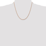 14K Rose Gold 20 inch 1.75mm Diamond-cut Rope with Lobster Clasp Chain