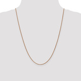 14K Rose Gold 24 inch 1.25mm Diamond-cut Spiga with Lobster Clasp Chain