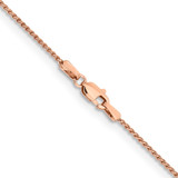 14K Rose Gold 24 inch 1.25mm Solid Polished Spiga with Lobster Clasp Chain
