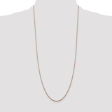 14K Rose Gold 30 inch 1.05mm Diamond-cut Spiga with Lobster Clasp Chain