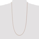 14K Rose Gold 30 inch 1.4mm Diamond-cut Cable with Lobster Clasp Chain