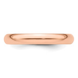 14k Rose Gold 3mm Half-Round Wedding Band Size 7