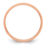 14k Rose Gold 4mm Lightweight Half Round Wedding Band Size 9