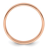 14k Rose Gold 5mm Lightweight Flat Wedding Band Size 6