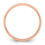 14k Rose Gold 5mm Lightweight Half Round Wedding Band Size 6