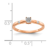14k Rose Gold Diamond Cluster Ring