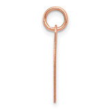 14k Rose Gold Heart Disc Charm - XR-51A8533B-4815