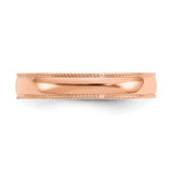 14k Rose Gold Mill Grain Adjustable Toe Ring