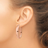 14k Rose Gold Oval Hoop Earrings - TF-BAF8CDB9-7539