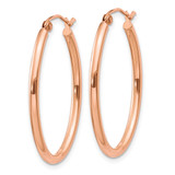 14k Rose Gold Oval Hoop Earrings - TF-FCF7EF2E-8849
