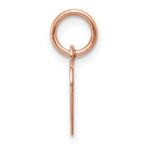 14k Rose Gold Plain .011 Gauge Engraveable Heart Disc Charm - XR-EEB7A18B-1201