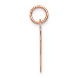 14k Rose Gold Plain .013 Gauge Engraveable Heart Disc Charm - XR-370F9B2F-8714