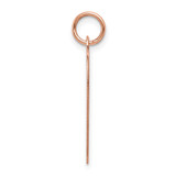 14k Rose Gold Plain .027 Gauge Engraveable Heart Disc Charm - XR-DABBD8F6-7826