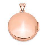14k Rose Gold Polished Domed 20mm Round Locket
