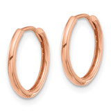 14K Rose Gold Polished Hinged Hoop Earrings - TF-71C61D41-5682