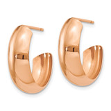 14k Rose Gold Polished Hoop Earrings - TF-E82DE719-9588