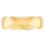 10k Yellow Gold 7mm Standard Weight Comfort Fit Wedding Band Size 10