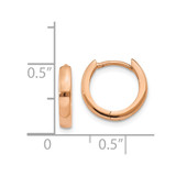 14k Rose Gold Round Hinged Hoop Earrings - TF-C7184216-1015