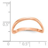 14K Rose Gold Wave Fashion Thumb Ring